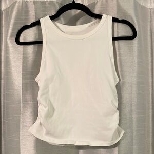 QQQ White Tank Top